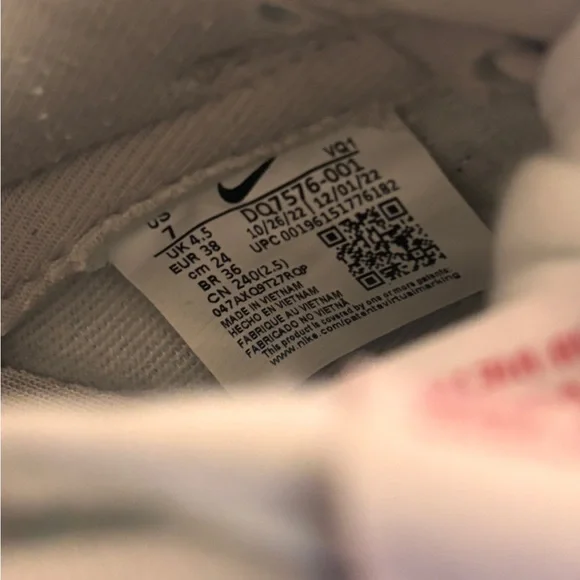 Nike Dunk Low 'Light Iron Ore Black Womens size 7 - Picture 5 of 6